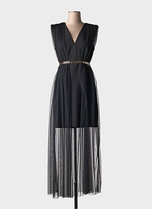 Rochie lungă fără mâneci fără mâneci negru RINASCIMENTO femeie