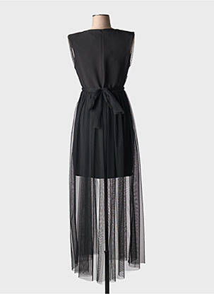 Rochie lungă fără mâneci fără mâneci negru RINASCIMENTO femeie