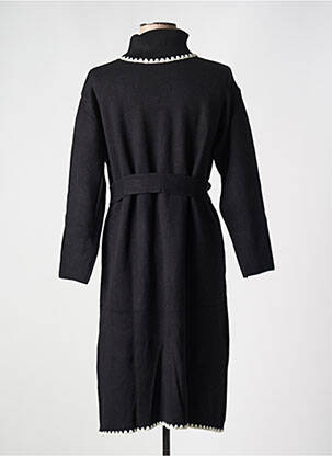 Rochie pulover elasticitate mâneci lungi negru ANNY femeie