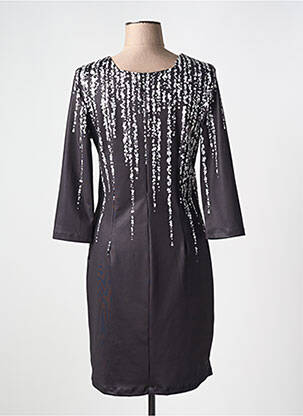 Rochie midi mâneci 3/4 mâneci 3/4 negru MISSY femeie