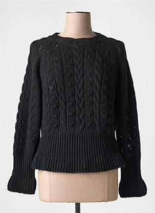 Pulover elasticitate mâneci lungi negru RINASCIMENTO femeie