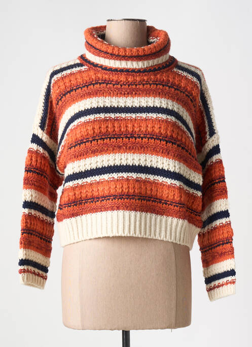 Pulover cu guler înalt portocaliu RINASCIMENTO femeie