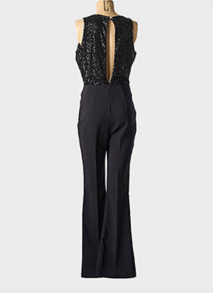 Salopetă-pantalon țesătură crep fără mâneci negru RINASCIMENTO femeie
