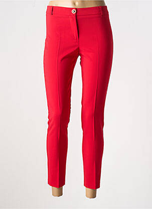 Pantalon 7/8 talie cu cleme mărime normală roșu RINASCIMENTO femeie