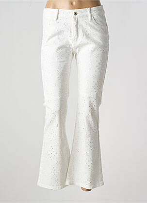Blugi bootcut alb ONADO femeie