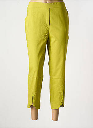 Pantalon 7/8 țesătură poplin mărime normală verde HALOGENE femeie
