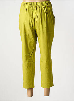 Pantalon 7/8 țesătură poplin mărime normală verde HALOGENE femeie