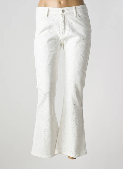 Blugi bootcut alb ONADO femeie