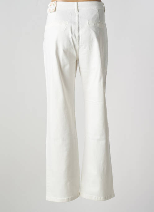 Blugi cu croială largă alb ONADO femeie