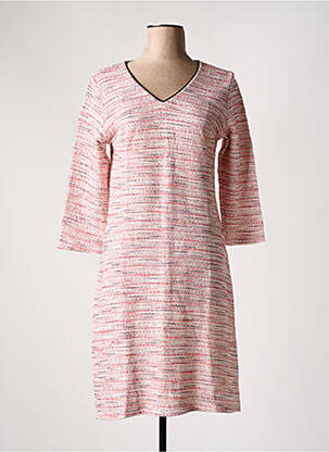 Rochie midi mâneci 3/4 mâneci 3/4 roz LE SINGE DE JULIE femeie