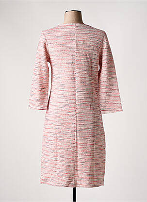 Rochie midi mâneci 3/4 mâneci 3/4 roz LE SINGE DE JULIE femeie