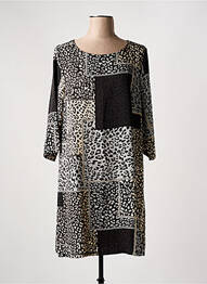 Rochie midi mâneci 3/4 mâneci 3/4 negru SWEET MISS femme