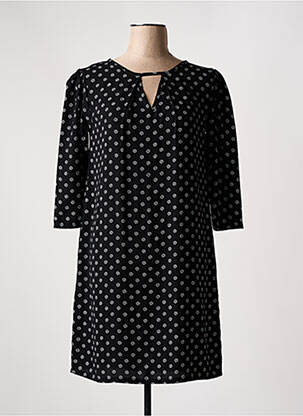 Rochie scurtă croială fluidă mâneci 3/4 negru JOY'S PARIS femeie