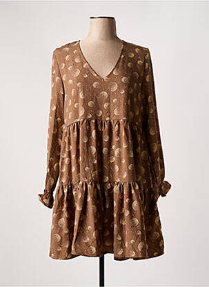 Rochie scurtă maro JUBYLEE femeie