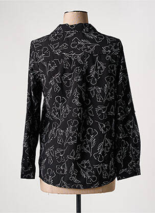 Cămașă imprimeu floral mâneci lungi negru AKOZ DE TOI femeie