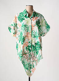 Cămașă mâneci scurte mâneci scurte verde NEW COLLECTION femme