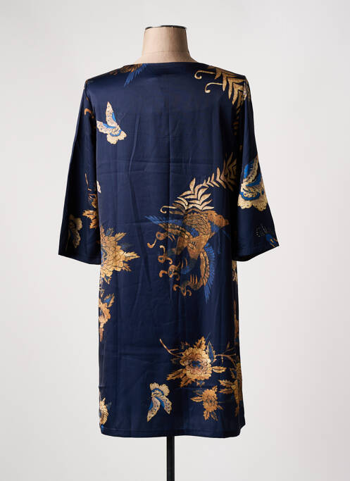 Rochie scurtă mâneci 3/4 mâneci 3/4 albastru SWEET MISS femme