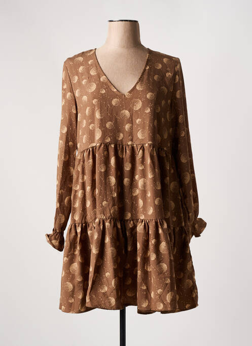 Rochie scurtă maro JUBYLEE femeie