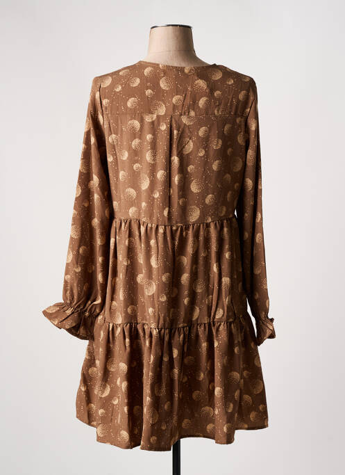 Rochie scurtă maro JUBYLEE femeie