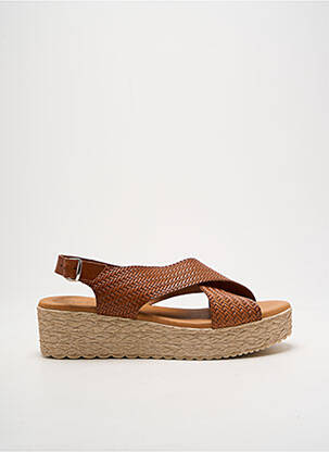 Sandale/Pantofi decupați maro EVA FRUTOS femeie