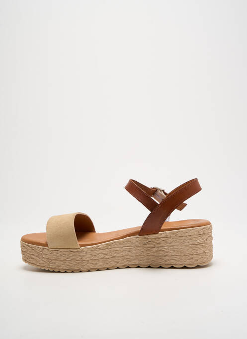 Sandale/Pantofi decupați bej EVA FRUTOS femeie