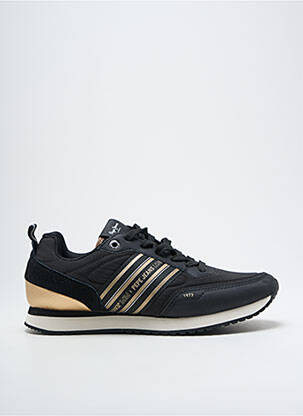 Adidași țesătură satinată toc plat până la 3 cm negru PEPE JEANS femeie