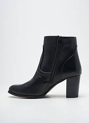 Botine/ghete material neted toc de 7 la 9 cm negru LPB femeie
