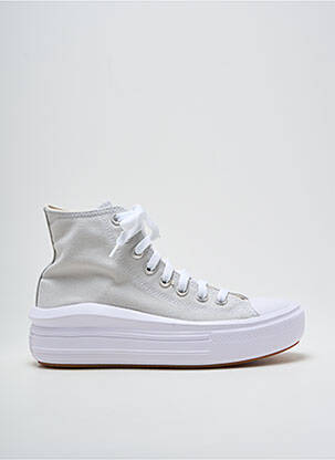 Adidași platformă toc de 4 la 6 cm gri CONVERSE femeie