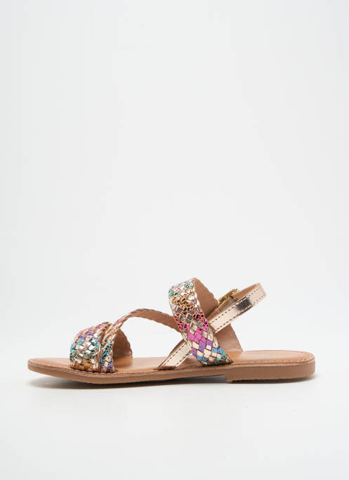 Sandale/Pantofi decupați auriu LES TROPEZIENNES PAR M.BELARBI fată