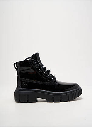 Botine/ghete material neted toc de 4 la 6 cm negru TIMBERLAND femeie