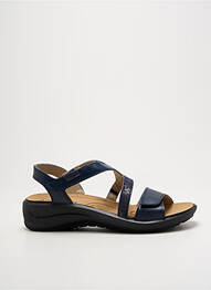 Sandale/pantofi decupați material neted toc de 4 la 6 cm albastru JOSEF SEIBEL femme