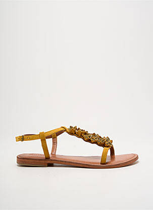 Sandale/Pantofi decupați galben SANTAFE femeie