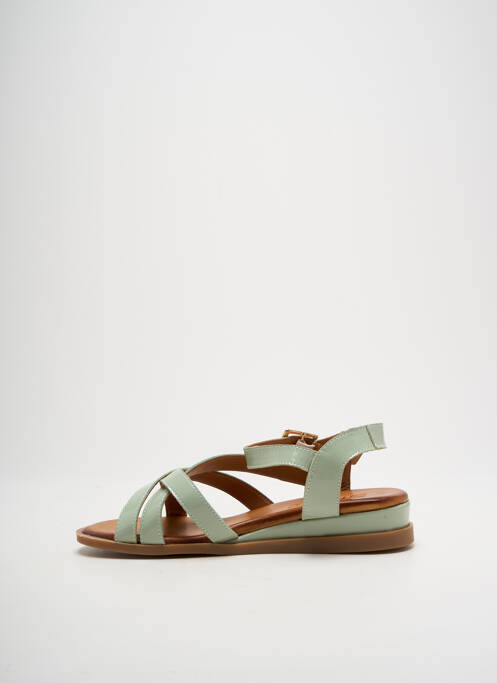 Sandale/Pantofi decupați verde SANTAFE femeie