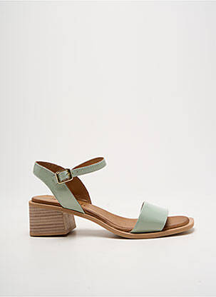 Sandale/Pantofi decupați verde SANTAFE femeie