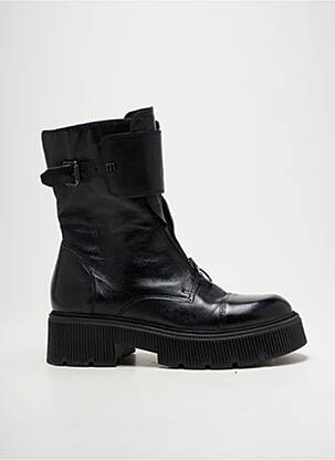 Botine/ghete material neted toc de 4 la 6 cm negru MJUS femeie