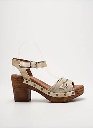 Sandale/Pantofi decupați bej NEMONIC femeie