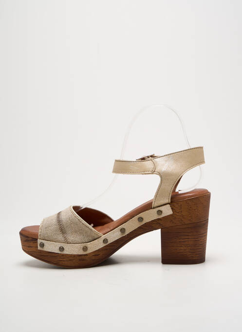 Sandale/Pantofi decupați bej NEMONIC femeie