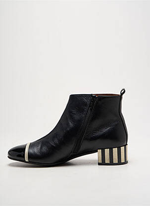 Botine/ghete material neted toc de 4 la 6 cm negru NEMONIC femeie