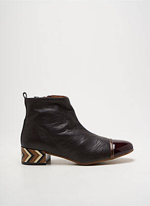 Botine/ghete material neted toc plat până la 3 cm violet NEMONIC femeie