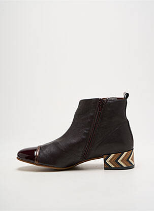 Botine/ghete material neted toc plat până la 3 cm violet NEMONIC femeie