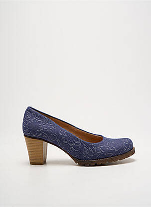 Pantofi cu toc albastru MTNG femeie