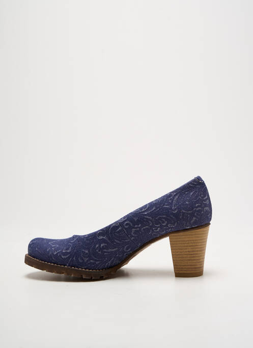 Pantofi cu toc albastru MTNG femeie