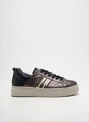 Adidași material neted toc plat până la 3 cm negru NERO GIARDINI femeie