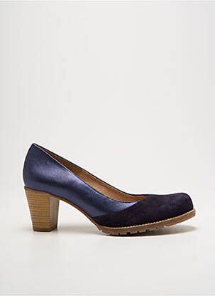 Pantofi cu toc albastru MTNG femeie