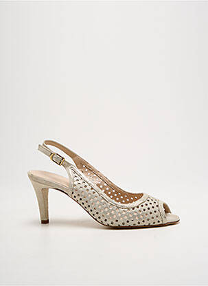 Pantofi cu toc auriu MODA DI FAUSTO femeie