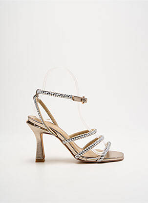 Sandale/Pantofi decupați argintiu ALMA EN PENA femeie