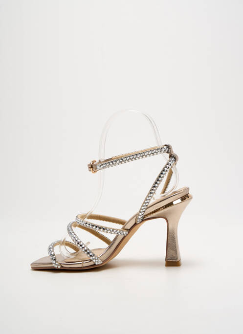 Sandale/Pantofi decupați argintiu ALMA EN PENA femeie