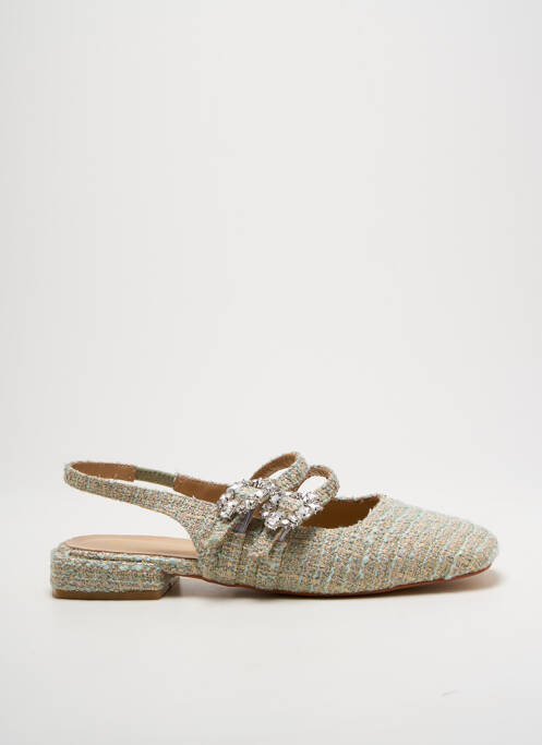 Sandale/Pantofi decupați verde ALMA EN PENA femeie