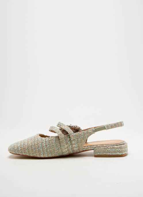 Sandale/Pantofi decupați verde ALMA EN PENA femeie