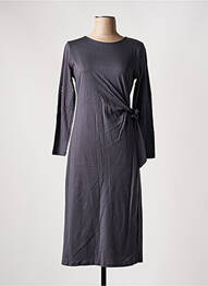 Rochie midi mâneci lungi mâneci lungi gri SEASON femme